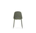 Chaise d’extérieur Quinby avec pieds en acier vert