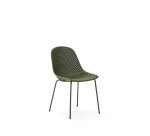 Chaise d’extérieur Quinby avec pieds en acier vert