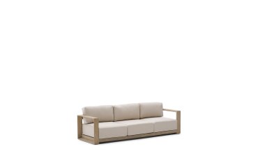 Canapé 3places Ambra en bois d’acacia avec finition claire 249cm