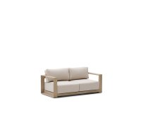 Divano Ambra a 2 posti in legno massiccio di acacia con finitura chiara 174 cm FSC 100%