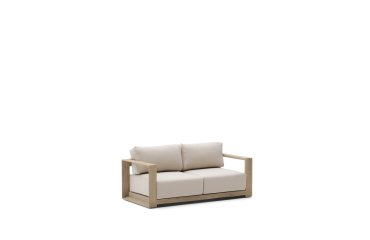 Divano Ambra a 2 posti in legno massiccio di acacia con finitura chiara 174 cm FSC 100%