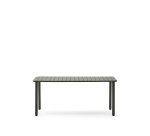 Table d’extérieur Brai en acier galvanisé vert 180 x 90 cm