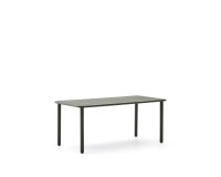 Table d’extérieur Brai en acier galvanisé vert 180 x 90 cm