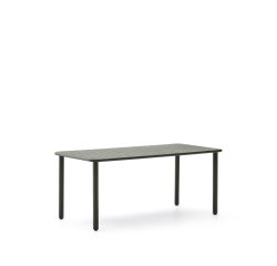 Table d’extérieur Brai en acier galvanisé vert 180 x 90 cm