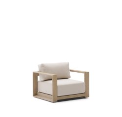 Fauteuil Ambra en bois d’acacia avec finition claire
