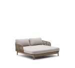 Transat double Catalina en corde beige et bois d’acacia