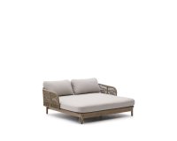 Transat double Catalina en corde beige et bois d’acacia FSC 100 %