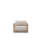 Sessel Ambra aus Akazienholz mit heller Oberfläche