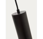 Suspension Andia en aluminium avec finition peinte noire