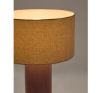 Lampe de table Toneric en céramique avec finition lilas et coton