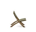 Fauteuil pliable Chabeli bois d'acacia et corde verte