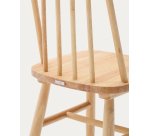 Silla infantil Tressia madera maciza caucho con acabado natural