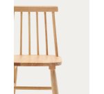 Silla infantil Tressia madera maciza caucho con acabado natural