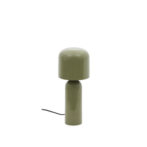 Monze table lamp in green painted metal