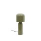 Monze table lamp in green painted metal