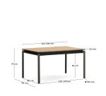 Table extensible de jardin Canyelles