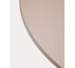 Table ronde d’extérieur Sedalis en acier avec plateau en aluminium taupe Ø 120 cm