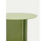 Table d'appoint en fer vert Arvin Ø 55 cm