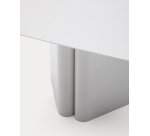 Table basse en fer gris Arvin 70 x 52 cm