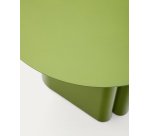 Table d'appoint en fer vert Arvin Ø 55 cm