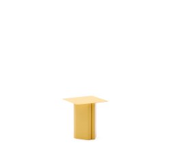Table d'appoint en fer Arvin jaune 42 x 42 cm