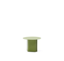 Table d'appoint en fer vert Arvin Ø 55 cm