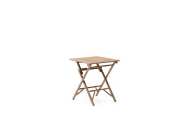 Tavolo pieghevole Dandara in legno massiccio di acacia 66 x 66 cm FSC 100%