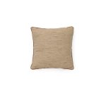 Housse de coussin Aleos en tissu mélangé avec liseré contrasté moutarde 45 x 45 cm