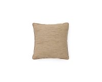 Housse de coussin Aleos en tissu mélangé avec liseré contrasté moutarde 45 x 45 cm