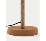 Lampe de table Arinda en terre cuite