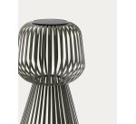 Lampe de table solaire Reiba en métal vert