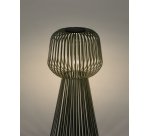 Lampadaire solaire Reiba en métal vert