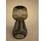 Lampe de table solaire Reiba en métal vert