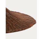 Abat-jour pour suspension Bladia en rotin avec finition marron Ø 70 cm