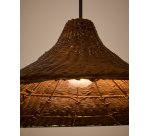 Abat-jour pour suspension Bladia en rotin avec finition marron Ø 70 cm