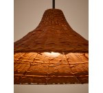 Abat-jour pour plafonnier Bladia en rotin avec finition terracota Ø 90 cm