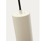 Suspension Andia en aluminium avec finition peinte beige