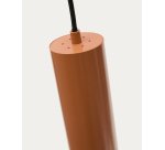 Suspension Andia en aluminium avec finition peinte terracotta