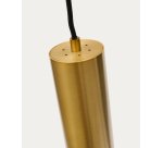 Suspension Andia en aluminium finition peinte dorée