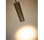 Suspension Andia en aluminium avec finition peinte argent brossé