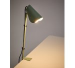 Lampe de bureau avec pince Jula en métal vert
