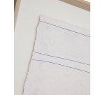 Tableau Durkan en papier recyclé blanc 50 x 70 cm