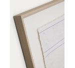 Tableau Durkan en papier recyclé blanc 50 x 70 cm