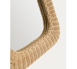 Miroir en rotin Zilna 38 x 59 cm