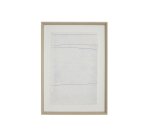 Tableau Durkan en papier recyclé blanc 50 x 70 cm