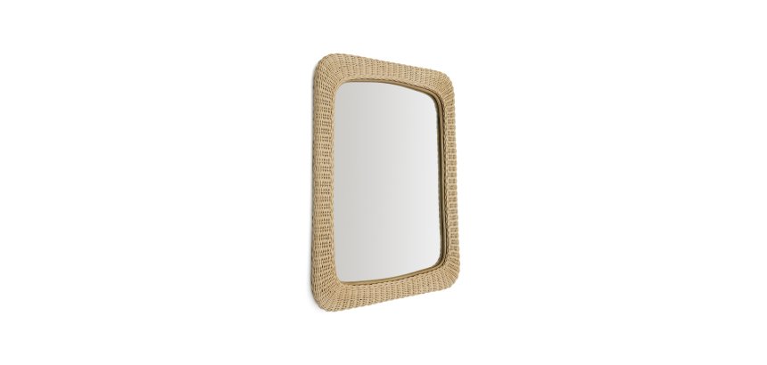 Miroir en rotin Zilna 58 x 79 cm