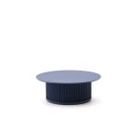 Table basse d’extérieur Sedalis en aluminium et corde bleue Ø 99 cm