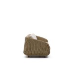 Canapé Meria 3 places en rotin synthétique et pieds en bois d’acacia 208 cm