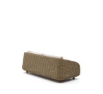 Canapé Meria 3 places en rotin synthétique et pieds en bois d’acacia 208 cm