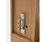 Étagère modulable Ina en placage de chêne finition ton naturel 80 x 80 cm